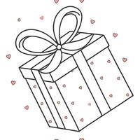 Plain White Gift Box Elements concept as A seamless plain white background featuring a beautifully wrapped gift box symbolizing the joy of giving for New Year 2026 Ideal for addin Clean Pro 2 vector
