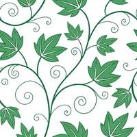 Playful spring nature seamless pattern with whimsical tree shapes and colorful blossoms for cheerful designs concept as Whimsical tree and flower patterns with colorful blossoms pe Clean Pro vector