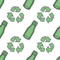 Recycled Glass Elements concept as A seamless design featuring recycled glass elements symbolizing sustainability for New Year 2026 The camera captures the textures and col Clean Pro 2 vector