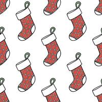 Recycled Glass Christmas Stocking concept as A seamless minimal background featuring a repeating pattern of Christmas stockings made from recycled glass symbolizing a sustainable a Clean Pro vector