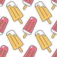 Refreshing popsicle seamless tile pattern with bright juicy colors and cool summer energy concept as Colorful melting popsicles form a seamless tile pattern full of refreshing cool Clean Pro vector