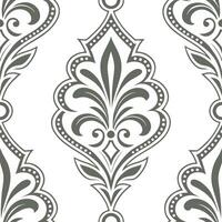 Retro damask seamless pattern with muted tones for classic home decor concept as Subtle retro damask motifs in a seamless pattern using muted color tones for timeless home decorati Clean Pro vector