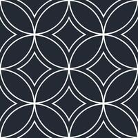 Retro futuristic seamless pattern with metallic retro circles on dark background concept as Create a seamless pattern featuring metallic retro circles on a dark background blending Clean Pro vector