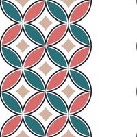 Retro geometric seamless tile pattern vibrant jewel tones on white background ideal for luxurious designs concept as Designing seamless tile with retro geometric patterns in vibran Clean Pro 2 vector
