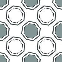 Retro polygon seamless pattern cool tones on white background ideal for calming designs concept as Designing seamless tile with retro polygons in cool tones on white background for Clean Pro vector