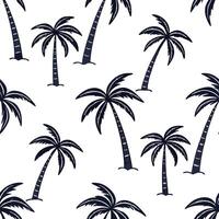 Retro palm trees seamless pattern vintage isolated white background suitable for 80s themed designs apparel home decor accessories concept as Retro palm trees seamless pattern with Clean Pro vector