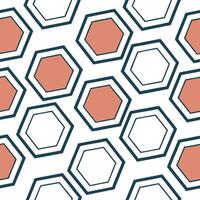 Retro polygon seamless tiles complementary colors on white background ideal for eye catching designs concept as Creating seamless tile with retro polygons in complementary colors o Clean Pro vector