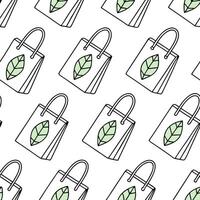 Reusable Bag Patterns Tiles concept as Seamless background tiles patterned with various designs of reusable bags promoting zero waste shopping habits in Photo Stock Concept Clean Pro vector