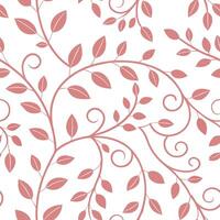 Romantic vine seamless tile pattern with delicate tendrils and soft pink hues perfect for cozy bedrooms concept as Delicate vine tendrils and soft pink hues create romantic vine se Clean Pro vector