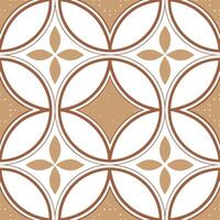 Rustic circle tile pattern with earthy textures and faded color palette on white for a warm homely feel concept as Earthy textured circles arranged in a seamless design suitable fo Clean Pro vector