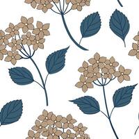 Rustic hydrangea seamless tile pattern with dried hydrangea motifs and earthy blue tones ideal for country style kitchens concept as Dried hydrangea motifs and earthy blue tones cr Clean Pro vector