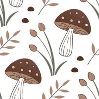 Rustic spring nature seamless pattern with wildflowers and soft earth tones for earthy country inspired designs concept as Earthy spring nature pattern with wildflowers and rustic Clean Pro vector
