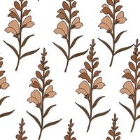 Rustic snapdragon texture seamless tile pattern earthy isolated white background ideal for farmhouse decor textiles home accessories concept as Rustic snapdragon texture seamless p Clean Pro vector