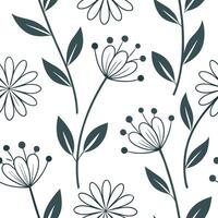 Scandinavian floral mandala seamless tile pattern with minimalistic flowers and neutral tones ideal for clean airy spaces concept as Minimalistic flowers and neutral tones create S Clean Pro vector