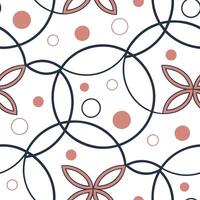 Scandinavian inspired circle tile pattern with minimal colors and clean shapes on white background concept as Clean Scandinavian inspired circles with minimal colors forming a simp Clean Pro vector