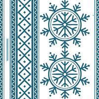 Scandinavian Nordic geometric patterns and snowflakes seamless tile design with cool tones concept as Cool tones highlight Scandinavian Nordic geometric patterns intertwined with s Clean Pro vector