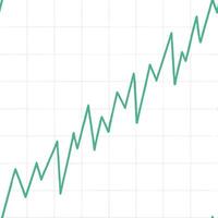 Seamlessly looped animated stock market financial graph with green uptrend line for trading and investment concept as A seamlessly looped animated stock market financial graph feat Clean Pro 2 vector