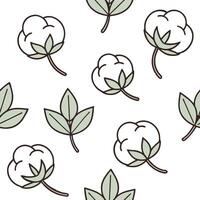 Simple flat design icon Organic Cotton Pattern Tiles concept as Seamless tiles featuring patterns made from organic cotton prints emphasizing eco friendly textile practices flat i Clean Pro vector