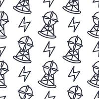 Simple flat design icon Wind Energy Tiles concept as Seamless background tiles featuring wind turbines symbolizing renewable energy and zero waste principles flat illustration in Clean Pro vector