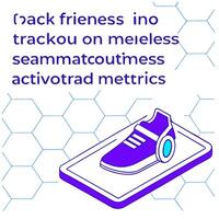 Smart Fitness Equipment Automation concept as A close up macro shot of a smart fitness device tracking workout metrics The camera captures the devices display and the seamless aut Clean Pro vector