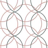 Sleek circle tile pattern with overlapping spheres and soft pastel shades on white background focusing minimal style concept as Overlapping pastel circles forming a sleek seamless Clean Pro vector