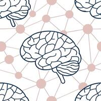 Soft abstract digital art of a human brain connected to digital networks with bokeh lights and copy space symbolizing Science Fiction Day concept as A human brain seamlessly integ Clean Pro vector