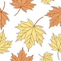 Soft autumn leaves seamless pattern with muted tones and delicate textures for peaceful fall vibes concept as Gentle autumn leaves pattern with muted tones and delicate textures id Clean Pro 2 vector