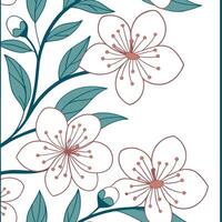 Soft and delicate spring floral seamless pattern with light hues and intricate detailing for refined designs concept as Elegant spring floral pattern featuring soft hues and intric Clean Pro vector