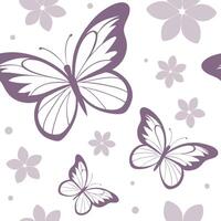 Soft lilac ombre seamless tile pattern gradient isolated white background perfect for feminine textiles branding packaging concept as Soft lilac ombre seamless pattern with gradien Clean Pro vector