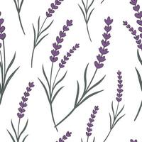 Soft lavender heather seamless pattern serene isolated white background perfect for bedroom textiles branding packaging concept as Soft lavender heather seamless pattern on a seren Clean Pro vector