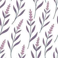 Soft pastel heather seamless pattern with subtle gradients and minimalistic design on white surface concept as Minimalistic soft pastel heather flowers with subtle gradients creati Clean Pro vector
