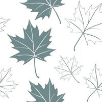 Soft pastel maple leaves seamless pattern with subtle gradients and minimalistic design on white surface concept as Minimalistic soft pastel maple leaves with subtle gradients crea Clean Pro vector