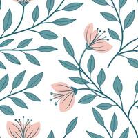 Soft watercolor floral seamless tile pattern with blended colors and gentle strokes for serene and artistic spaces concept as Blended colors and gentle strokes create soft watercol Clean Pro vector