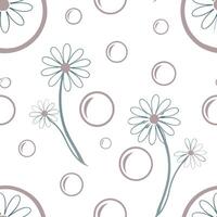 Soft watercolor circle tile pattern with gentle brush strokes on white for refined artistic expression concept as Soft watercolored circles in a delicate seamless arrangement perfe Clean Pro vector