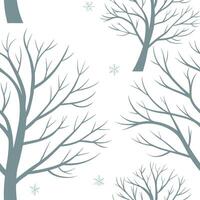 Soft winter snow seamless pattern with light snowfall frosty tree branches and pastel tones for a calming seasonal feel concept as Calming winter snow pattern with light snowfall a Clean Pro vector