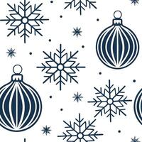 Sparkling Christmas ornaments and snowflakes seamless tile pattern with festive shimmer concept as Festive shimmer with sparkling Christmas ornaments and snowflakes create seamless Clean Pro vector