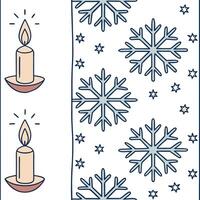 Sparkling snowflake and candlelight seamless tile pattern with warm winter glow concept as Sparkling snowflakes and warm candlelight create a seamless tile pattern with a cozy wint Clean Pro vector