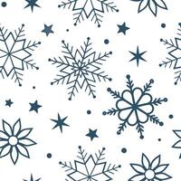 Sparkling snowflake and star seamless tile pattern with glittery accents and icy textures concept as Sparkling snowflakes and stars with glittery accents create an icy seamless til Clean Pro vector