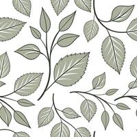 Spring leaves seamless pattern with delicate veins and subtle variations in green for natural elegance concept as Elegant spring leaves pattern with delicate veins and varying gree Clean Pro vector