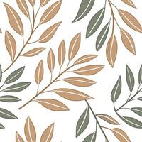 Spring leaves seamless pattern with soft gradients and green tones for fresh natural designs concept as Seamless pattern featuring soft gradient spring leaves in varying shades of Clean Pro 2 vector