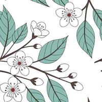 Spring nature seamless pattern with intricate leaf veins and soft pastel tones for elegant spring designs concept as Elegant spring nature pattern with intricate leaf veins and sof Clean Pro vector