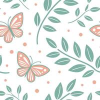 Subtle spring pastel seamless tile pattern with soft mint and peach accents for modern interiors concept as Modern interior design with soft mint and peach accents in seamless spri Clean Pro vector