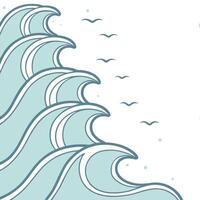 Subtle summer waves seamless pattern with soft undulating lines and muted tones for a peaceful coastal effect concept as Peaceful coastal waves pattern with soft undulating lines a Clean Pro vector
