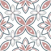 Symmetrical geometric seamless pattern with balanced shapes and soft colors on white background concept as Balanced shapes and soft colors creating symmetrical geometric seamless p Clean Pro vector
