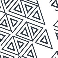 Symmetrical triangle seamless pattern with balanced angular shapes on white background concept as Balanced angular triangle shapes forming symmetrical seamless pattern perfect for Clean Pro vector