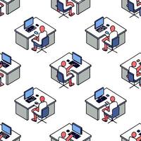 Team collaborating with AI virtual assistant in modern workspace copy space concept as Team collaborates with an AI virtual assistant in a modern workspace emphasizing seamless int Clean Pro vector