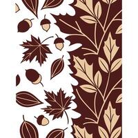 Thanksgiving leaves seamless pattern with rich autumn colors of red orange and yellow for a warm harvest inspired look concept as Warm Thanksgiving pattern with red orange and yell Clean Pro 3 vector