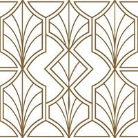 Traditional Art Deco and geometric shapes seamless tile pattern with metallic accents concept as Metallic accents highlight traditional Art Deco geometric shapes in seamless tile p Clean Pro vector