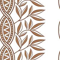 Tribal patterns seamless design with earthy earth tones and interwoven lines for a grounded natural look concept as Earth toned tribal patterns with interwoven lines for a grounded Clean Pro vector