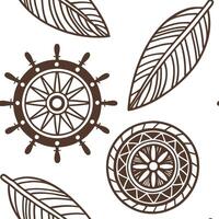 Tribal patterns seamless design with woven textures and rustic elements for an earthy handmade tribal vibe concept as Woven tribal patterns with rustic elements ideal for a handmad Clean Pro vector